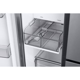 SAMSUNG RH69B8920S9/EG RS8000, Side-by-Side edelstahl/silber, Food Showcase Tür, Beverage Center, Festwasseranschluss