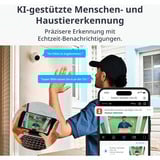 SwitchBot Outdoor Spotlight Cam 2K, Überwachungskamera weiß