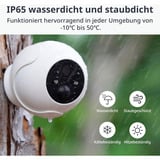 SwitchBot Outdoor Spotlight Cam 2K, Überwachungskamera weiß