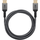 goobay Plus DisplayPort 2.0/2.1 Kabel, 8K @ 144Hz, 54 Gbit/s grau, 3 Meter