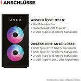 OMEN 35L Gaming Desktop GT16-1277NG, Gaming-PC schwarz, ohne Betriebssystem