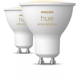 Philips HUE White Ambiance GU10 Smarter Sport Doppelpack, LED-Lampe 