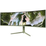 Arozzi Nova 49TUW165, Gaming-Monitor 124.5 cm (49 Zoll), grün, UWQHD, VA, Curved, HDMI, DP, USB-C, USB-Hub, 165Hz Panel