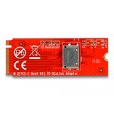 DeLOCK M.2 Key M zu 1 x OCuLink SFF-8612 Konverter, Schnittstellenkarte 