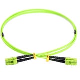 Digitus LWL Patchkabel, Duplex, LC > LC Stecker, Multimode OM5 limette, 5 Meter