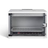 Digitus Netzwerk-Set SOHO Pro 19" 540x400 mm (BxT), IT-Schrank hellgrau, 7 Höheneinheiten