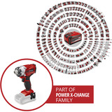 EINHELL Power X-Change Akku-Schlagschrauber TE-CI 18/1 Li - Solo, 1/4", 18Volt rot/schwarz, ohne Akku und Ladegerät