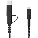 Fairphone USB 2.0 Kabel, USB-C Stecker > USB-C Stecker schwarz/weiß, 1,2 Meter
