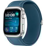 Huawei Watch D2 (Luca-B29), Smartwatch silber, blaues Kunstleder-Armband