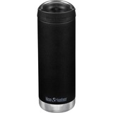 Klean Kanteen Trinkflasche TKWide VI vakuumisoliert, 473ml schwarz (matt), mit schwarzer Café Cap