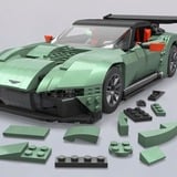 Mattel MEGA Hot Wheels Collector Aston Martin Vulcan, Konstruktionsspielzeug Maßstab 1:18