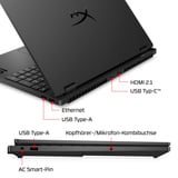 OMEN HyperX OMEN 15-gb0076ng, Gaming-Notebook schwarz, AMD Ryzen 7 8745HX, NVIDIA GeForce RTX 5070, 16 GB DDR5, 512 GB (512 GB SSD), Windows 11 Home