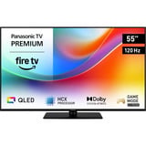 Panasonic TV-55W85BEZC, QLED-Fernseher 139 cm (55 Zoll), schwarz, UltraHD/4K, Fire TV, Subwoofer, 120Hz Panel