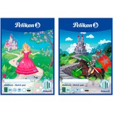 Pelikan Malblock DIN A4 100 Blatt, Malen Deckblatt mit verschiedenen Motiven (nicht wählbar)