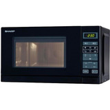 SHARP R242BKW, Mikrowelle schwarz