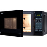 SHARP R242BKW, Mikrowelle schwarz