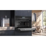 Siemens CM776GKB1 IQ700, Backofen schwarz/edelstahl, mit Mikrowellenfunktion, 60 cm, Home Connect