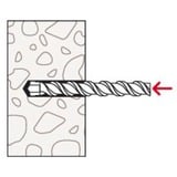 fischer Einschlaganker EA II M6 R, Dübel edelstahl, 100 Stück, rostfrei