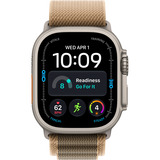 Apple Watch Ultra 4, Smartwatch Titan natur, 49 mm, Alpine Loop Wüstensand S, Cellular