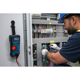 Bosch Digitales Multimeter GDM 600-15 Professional, Messgerät blau/schwarz, 2x Batterien, Tasche