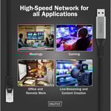 Digitus USB-A 3.2 Gen1 > RJ-45 Ethernet Kabel, 1Gbit/s, Adapter schwarz, 3 Meter, 10/100/1.000Mbit/s