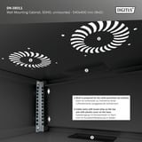 Digitus Wandgehäuse, SOHO, unmontiert - 540x400 mm (BxT) , IT-Schrank schwarz, 4 Höheneinheiten