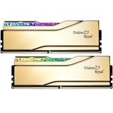 G.Skill DIMM 32 GB DDR5-6400 (2x 16 GB) Dual-Kit, Arbeitsspeicher gold, F5-6400J3039G16GX2-TR5G, Trident Z5 Royal, INTEL XMP