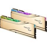 G.Skill DIMM 32 GB DDR5-6400 (2x 16 GB) Dual-Kit, Arbeitsspeicher gold, F5-6400J3039G16GX2-TR5G, Trident Z5 Royal, INTEL XMP