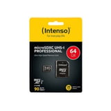 Intenso 64 GB microSDXC, Speicherkarte UHS-I U1, Class 10
