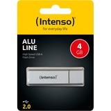 Intenso Alu Line 4 GB, USB-Stick silber