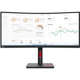 Lenovo ThinkVision T34w-30, LED-Monitor 86 cm (34 Zoll), schwarz, WQHD, VA, Curved, HDMI