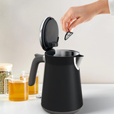 Tefal KI6668  Edelstahl, Wasserkocher schwarz/edelstahl, 2.400 Watt, 1,7 Liter