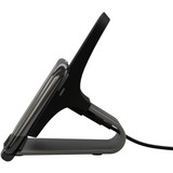 goobay Kabelloses Tisch-Schnellladegerät 10 W schwarz, geeignet für Smartphones und Geräte mit Qi-Standard