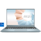 MSI Modern 14 B11SB-085, Notebook blau, Windows 10 Home 64-Bit, 512 GB SSD