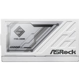 ASRock Steel Legend SL-850GW, PC-Netzteil weiß, 1x 12-Pin High Power GPU, 2x PCIe, Kabelmanagement, 850 Watt