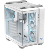 ASUS TUF GAMING GT502 HORIZON ARGB , Tower-Gehäuse weiß, Tempered Glass x 2