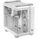 ASUS TUF GAMING GT502 HORIZON ARGB , Tower-Gehäuse weiß, Tempered Glass x 2