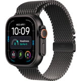 Apple Watch Ultra 4, Smartwatch Titan schwarz, 49 mm, Milanaise Armband Titan schwarz S, Cellular