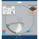 Bosch PRO Wood Kreissägeblatt, Ø 210mm, 48Z Bohrung 30mm, für Kapp- & Gehrungssägen