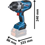 Bosch Professional PRO Akku-Schlagschrauber BITURBO GDS 18V-1000 Professional, 18Volt blau/schwarz, 2x Akku ProCORE18V 8,0Ah, 1/2", in L-BOXX