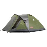 Coleman 4-Personen-Kuppelzelt Darwin 4 Plus dunkelgrün, mit Tunnelvorbau