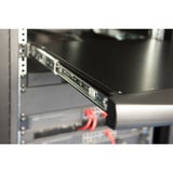 Digitus Modulare HD LCD KVM Konsole mit 17" TFT 8 Port Cat 5, KVM-Switch schwarz, US-Tastaturlayout, 8 Port Cat 5 KVM-Switch, Touchpad