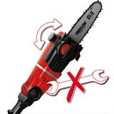EINHELL Akku-Multifunktions-Werkzeug GE-HC 18Li T Kit, 18 Volt, Hochentaster rot, Li-Ion-Akku 3,0Ah