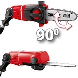 EINHELL Akku-Multifunktions-Werkzeug GE-HC 18Li T Kit, 18 Volt, Hochentaster rot, Li-Ion-Akku 3,0Ah