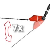 EINHELL Akku-Multifunktions-Werkzeug GE-HC 18Li T Kit, 18 Volt, Hochentaster rot, Li-Ion-Akku 3,0Ah