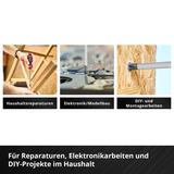 EINHELL Schraubendreher-Set, in E-Case-Einleger, Werkzeug-Set schwarz/rot, 17-teilig