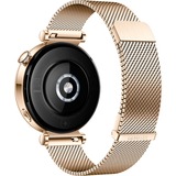 Huawei Watch GT4 41mm (Aurora-B19M), Smartwatch gold/weiß, goldenes Milanese-Armband