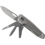 Leatherman Multitool FREE T2 edelstahl, 8 Tools
