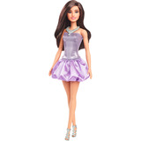 Mattel Barbie Fashionista Puppe im Paillettenkleid mit Satinrock 