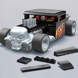 Mattel MEGA Hot Wheels Collector Bone Shaker, Konstruktionsspielzeug Maßstab 1:24